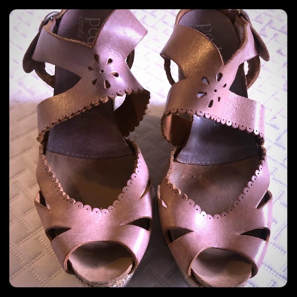 Pedro Garcia Dusty Pink wedges 39.5
